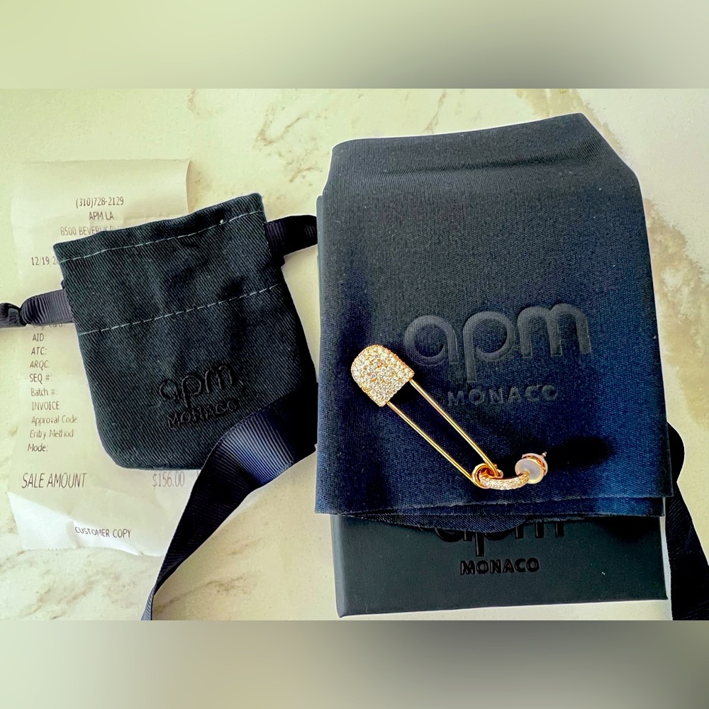 APM Monaco Safety Pin earring